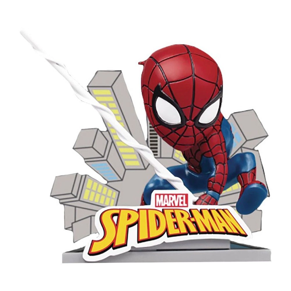 Estátua Peter Parker Spider-Man: Into Spiderverse Mini Egg Attack Beast  Kingdom | Elite Toy